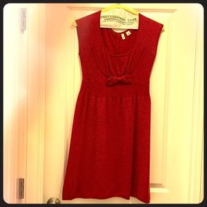 Anthropologie Moth fall-winter red dress